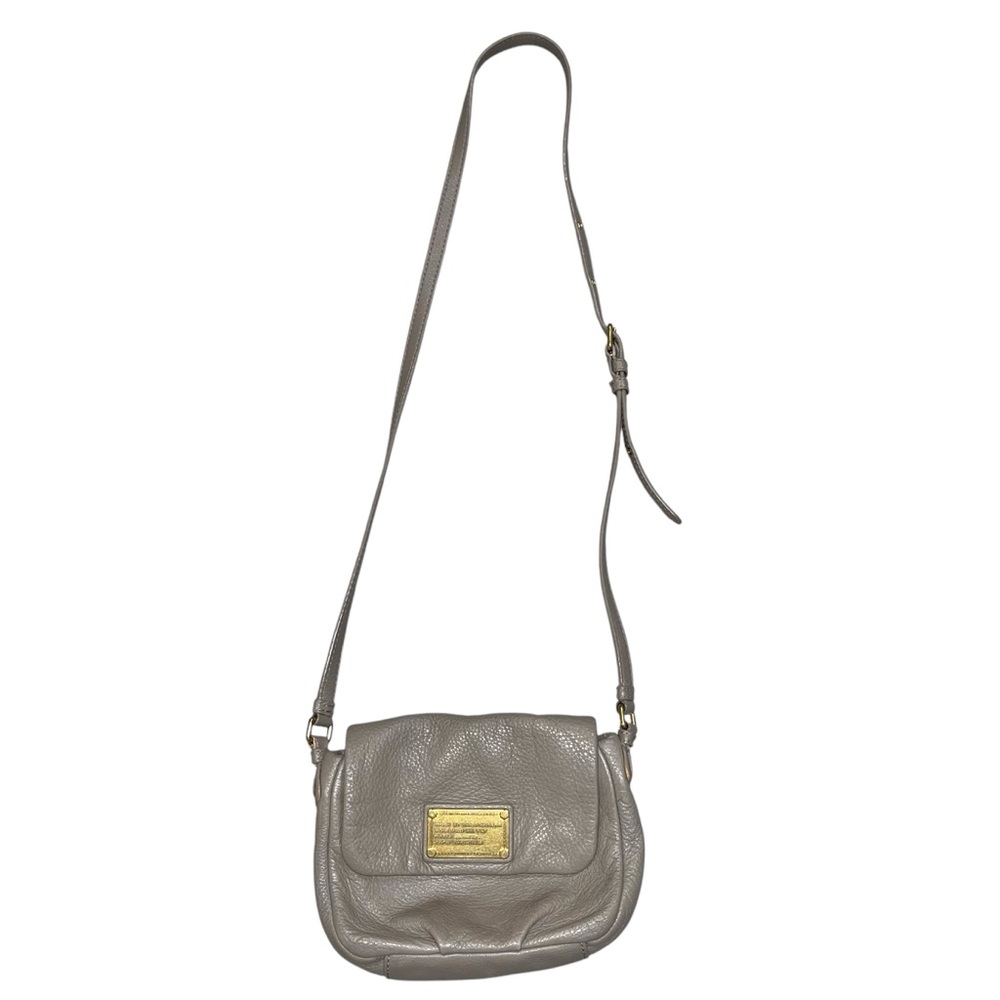 Marc by Marc Jacobs Taupe Pebbled Leather Crossbody Purse Bag